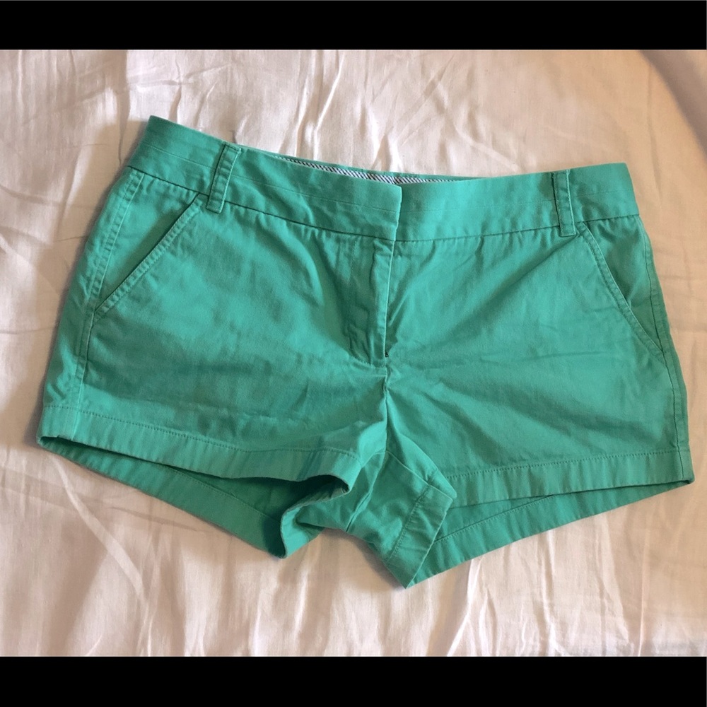 Light green/teal J. Crew chino shorts. GUC